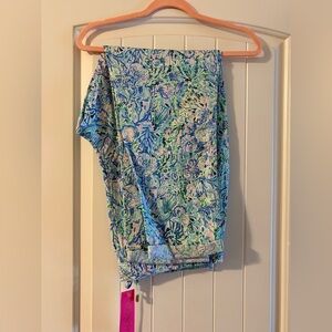 Lily Pulitzer Seaview linen pants size extra large Thirty One length